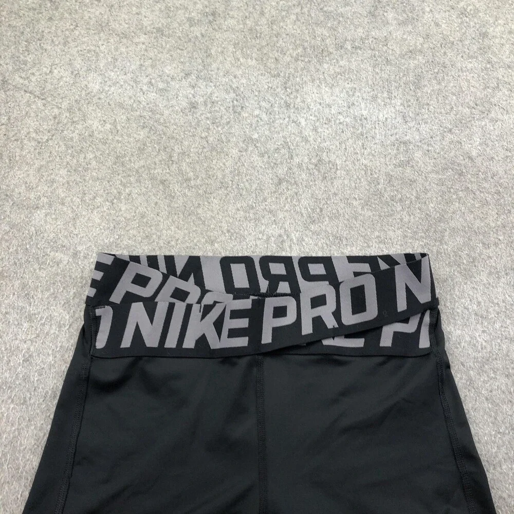 Nike Pro Shorts Womens Small Black Compression Dri-FIT 3 In Training Gym